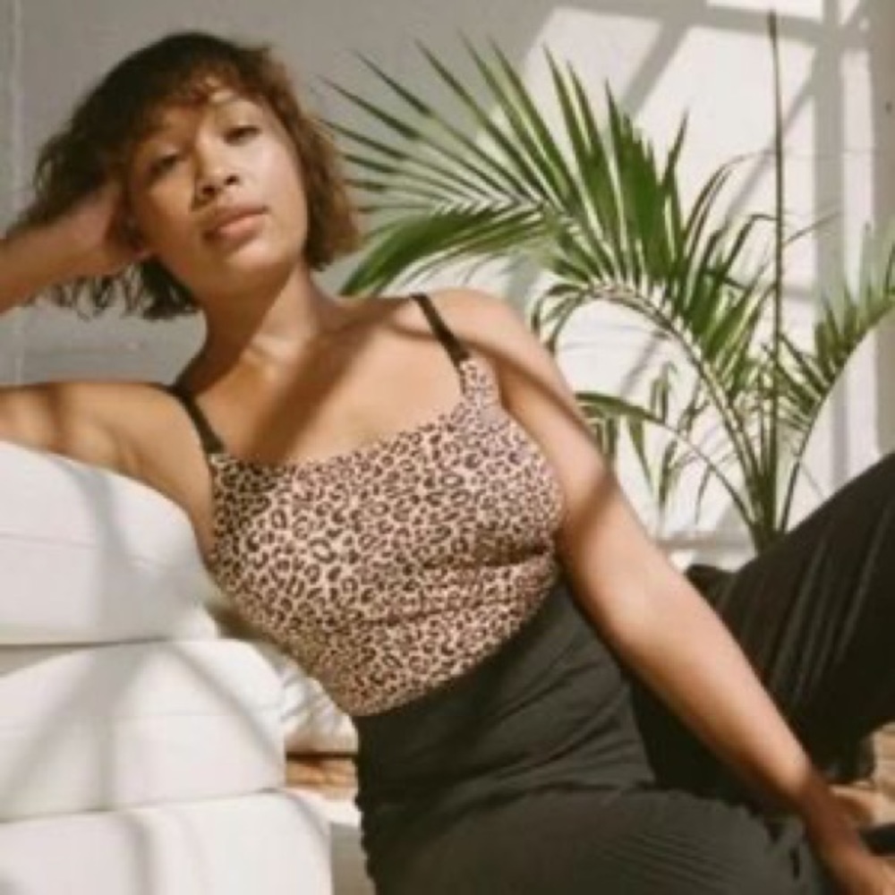 Storq Nursing Tank in Leopard